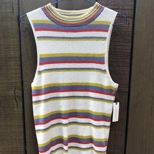 Anthropologie NWT Striped Sweater Tank Top (LG)